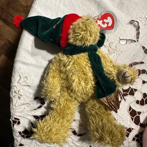 Ty Attic Treasures Lamb Bunny Bear Lot of 5 Beanie Babies 1993 - Picture 11 of 16